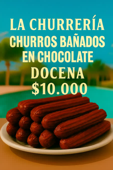 Churros Bañados en Chocolatea